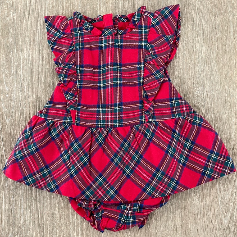 Janie & Jack Tartan 6-12 month 2 piece